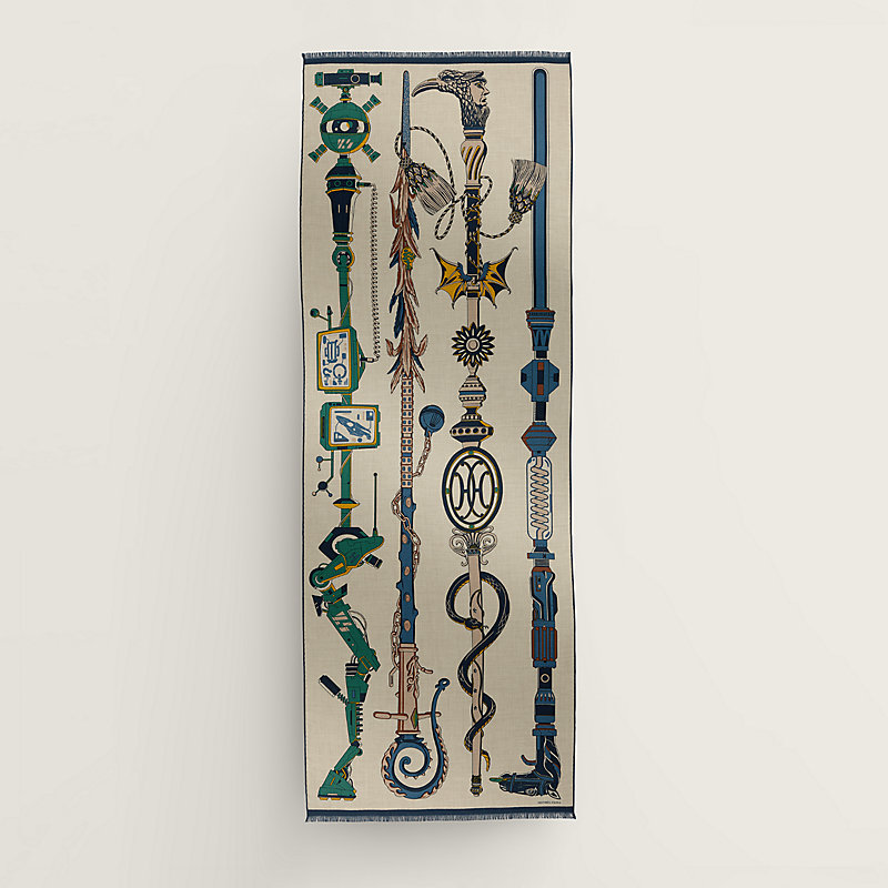 レクタングル 63×180 cm 《カツォウナ》 - ベージュ | Hermès